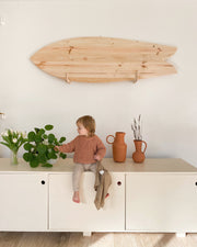 Planche de surf de décoration en bois naturel