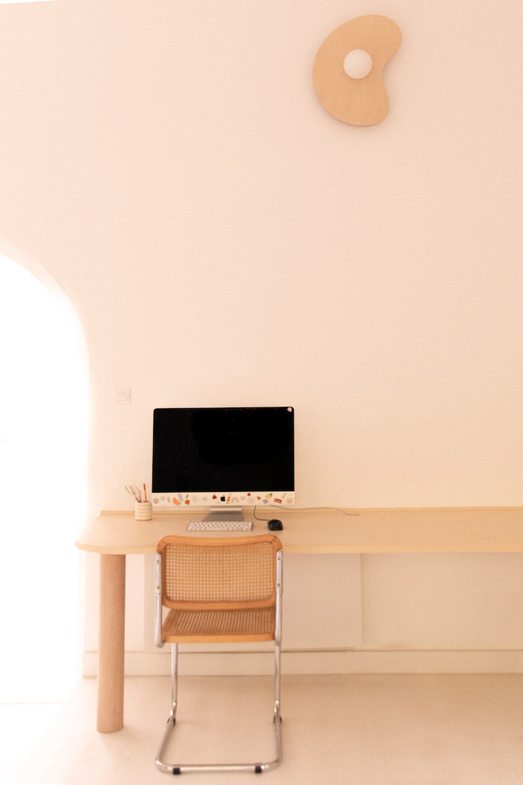 Natural EDAMAME wall light