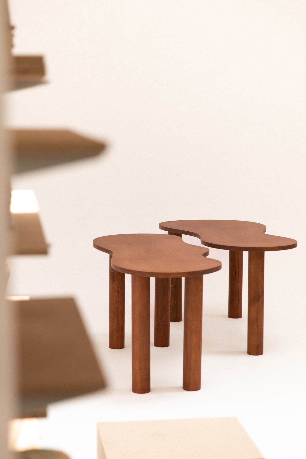 Small natural HARNESS dining table