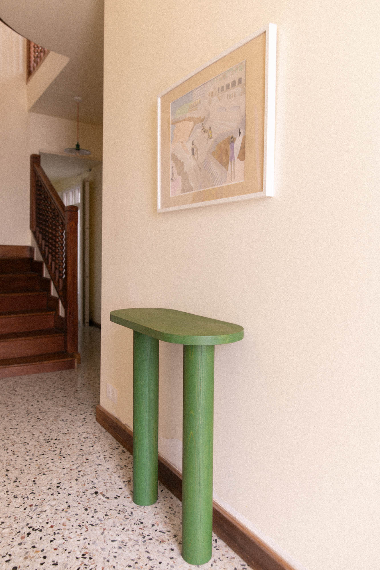 Console NOLINA vert foncé – modèle d’exposition