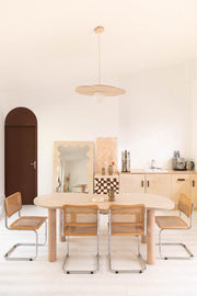 Grande suspension NENUPHAR naturelle