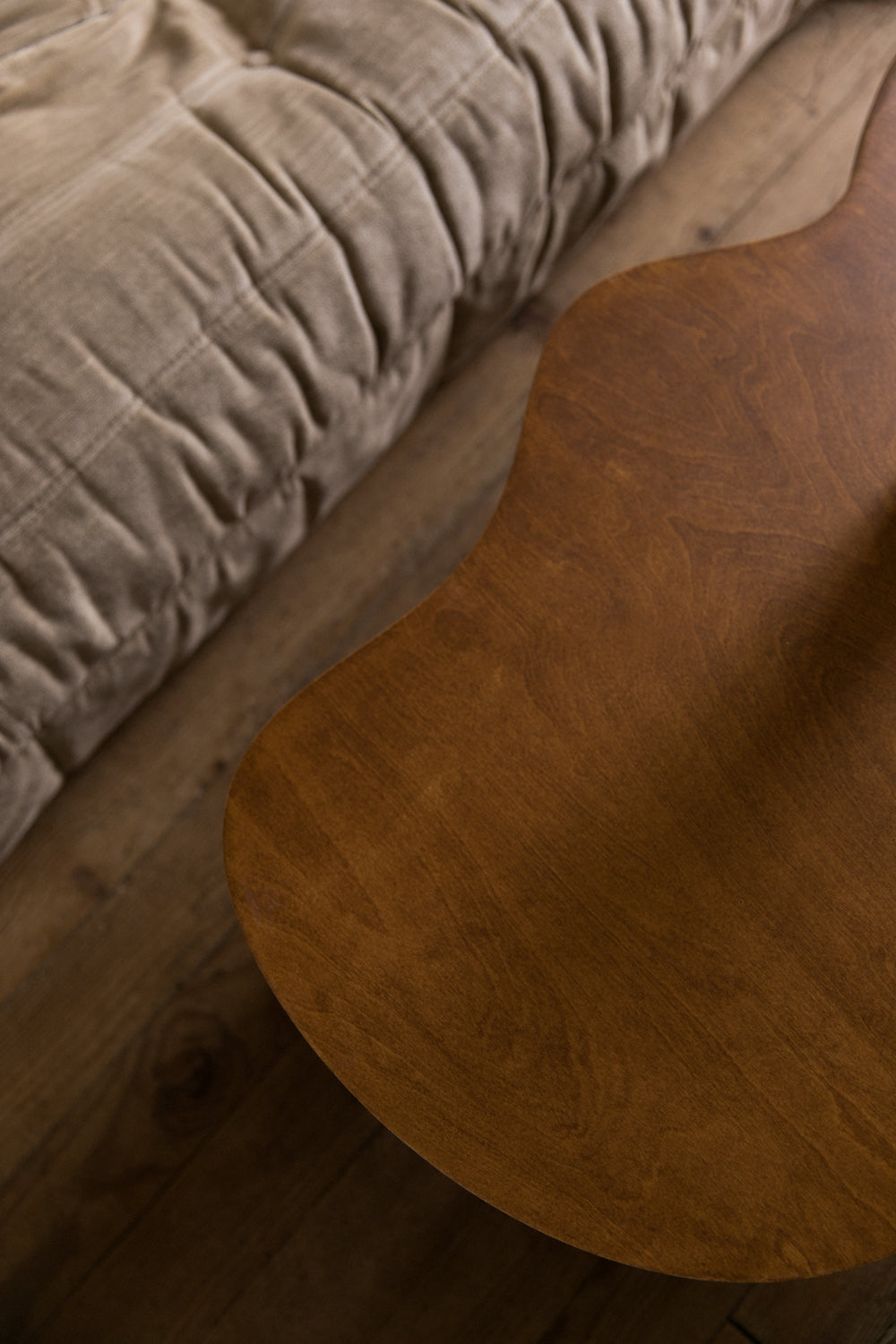 Grande table basse HARICOT naturelle