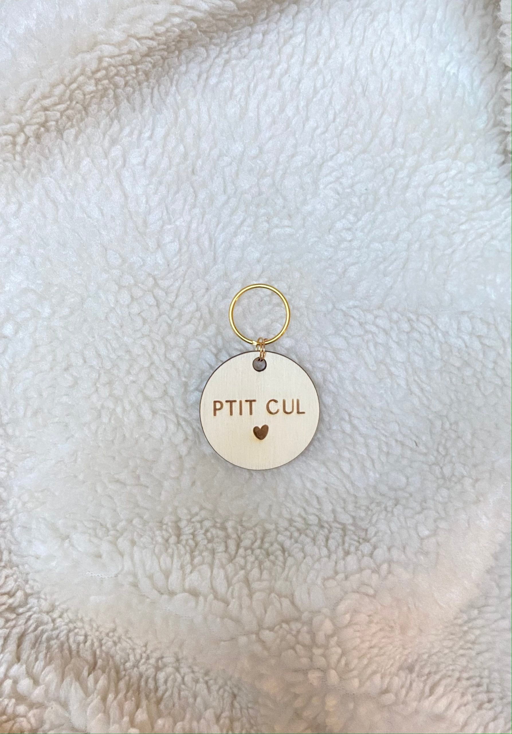 Wooden keychain little ass ♥︎ imperfect