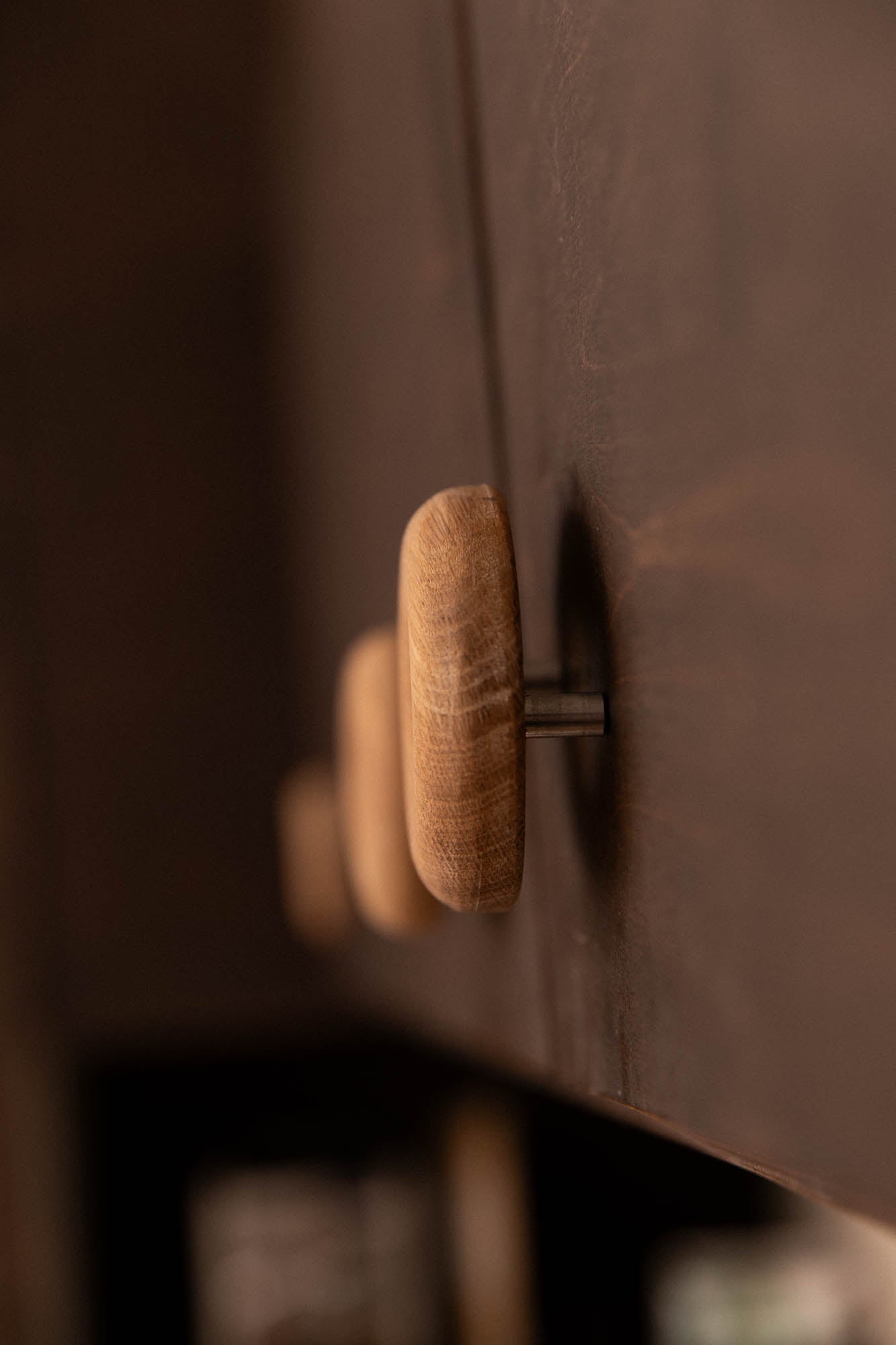 Poignées forme Donut en chêne