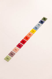 Bouton de meuble ondulé coloré