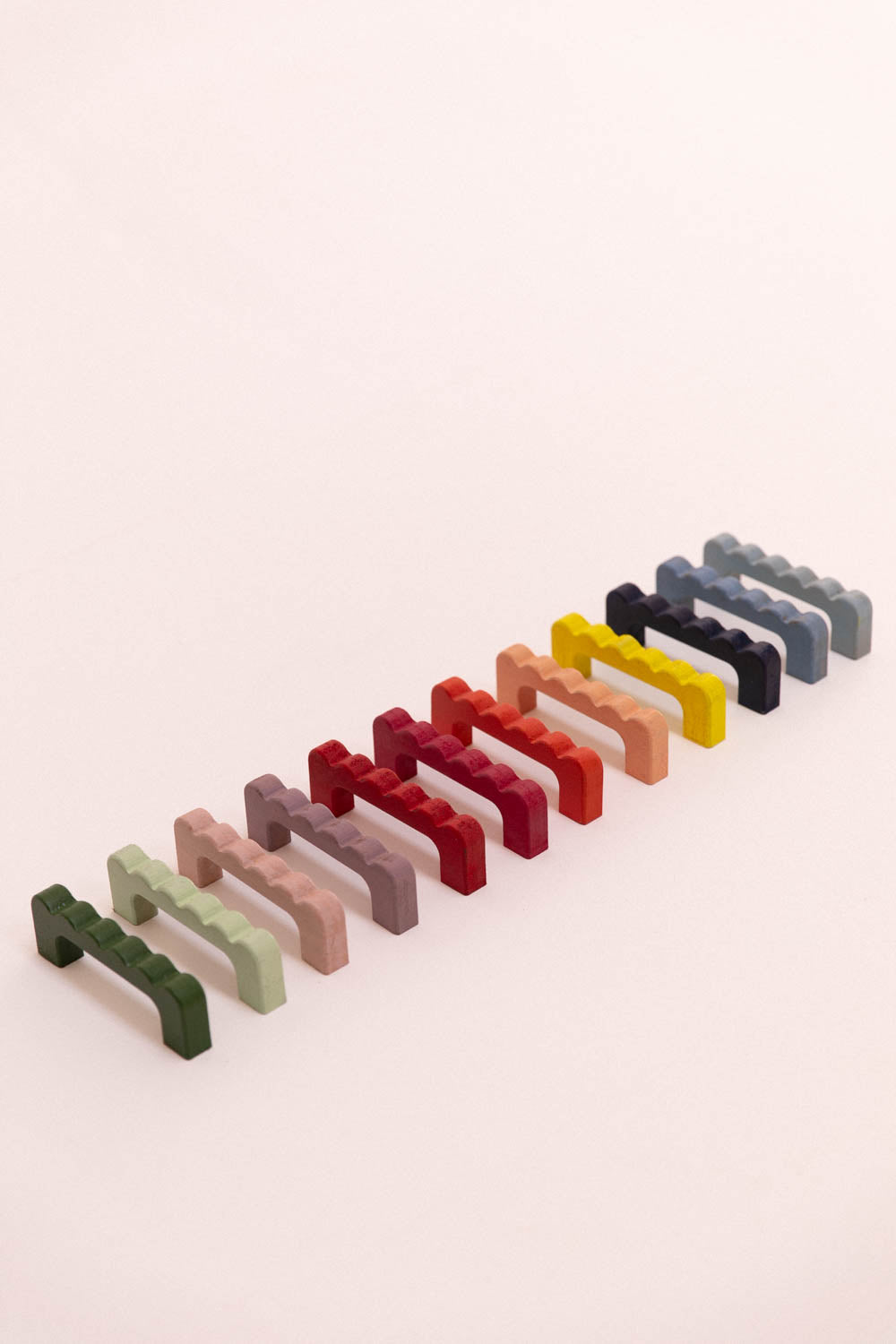 Poignée ondulée colorée