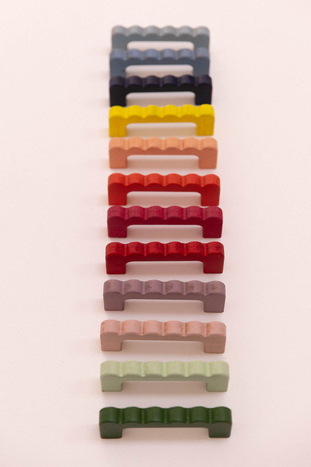 Poignée ondulée colorée