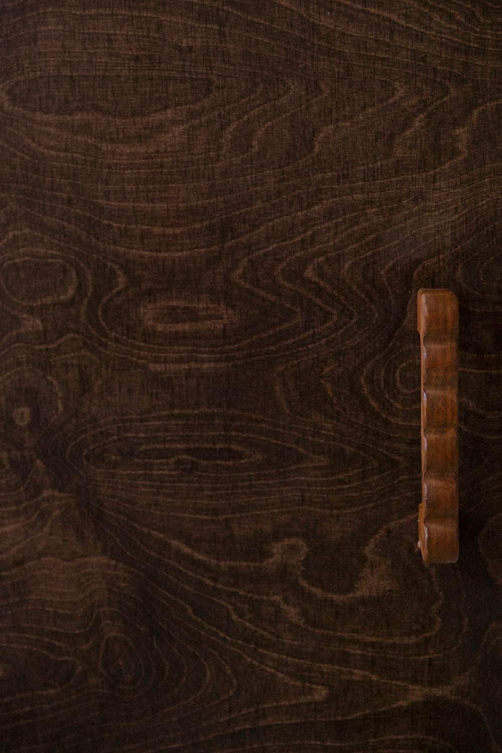 Poignée ondulée en hêtre