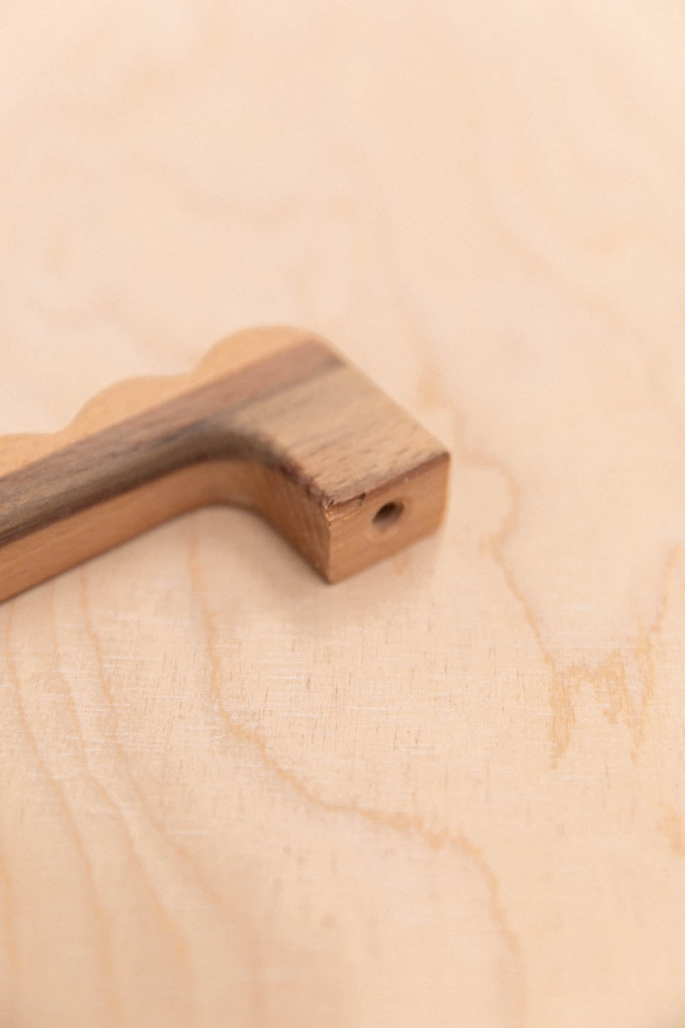 Imperfect beech wavy handle