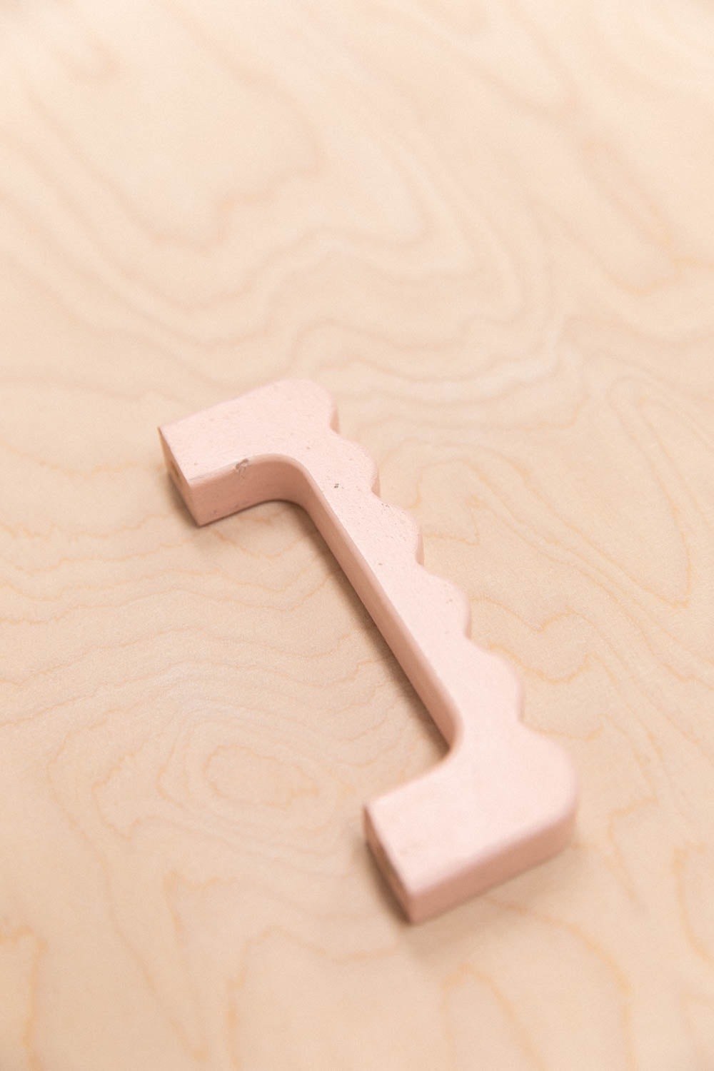 Poignée ondulée colorée imparfaite