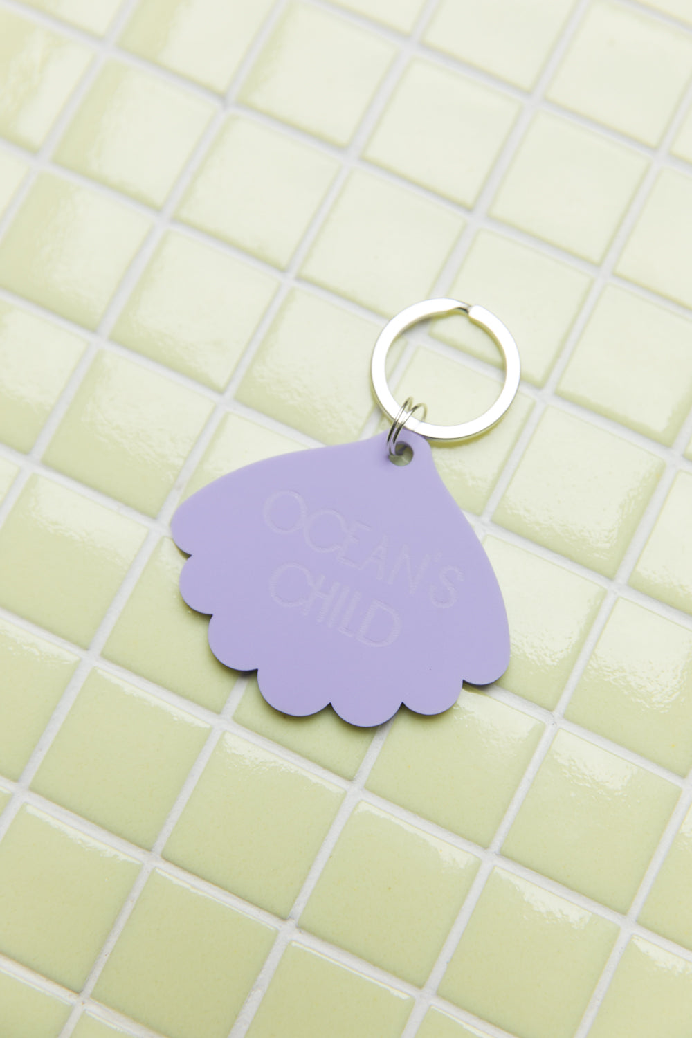 Pastel Shell Keychain