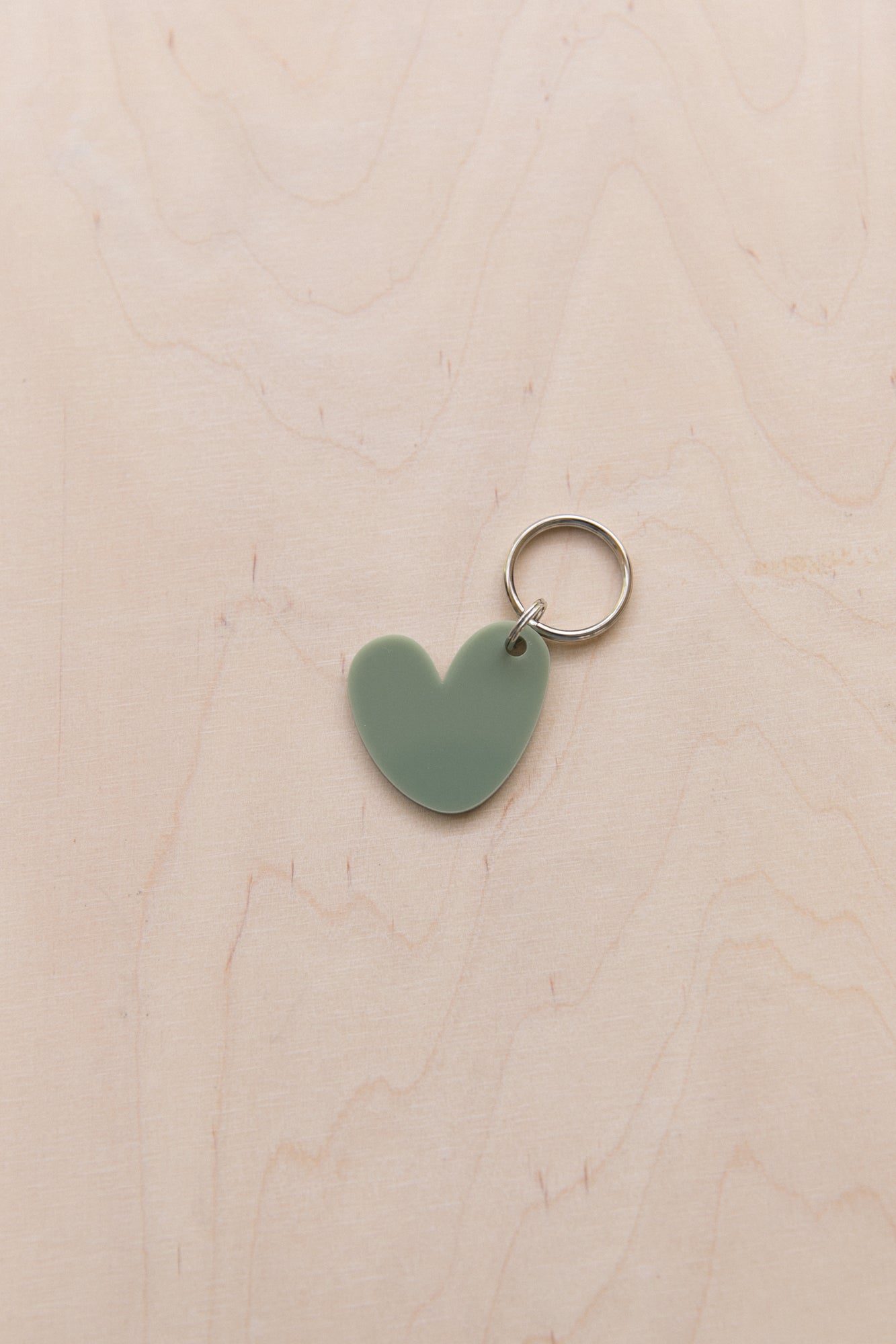 Porte-clés Coeur Tons neutres