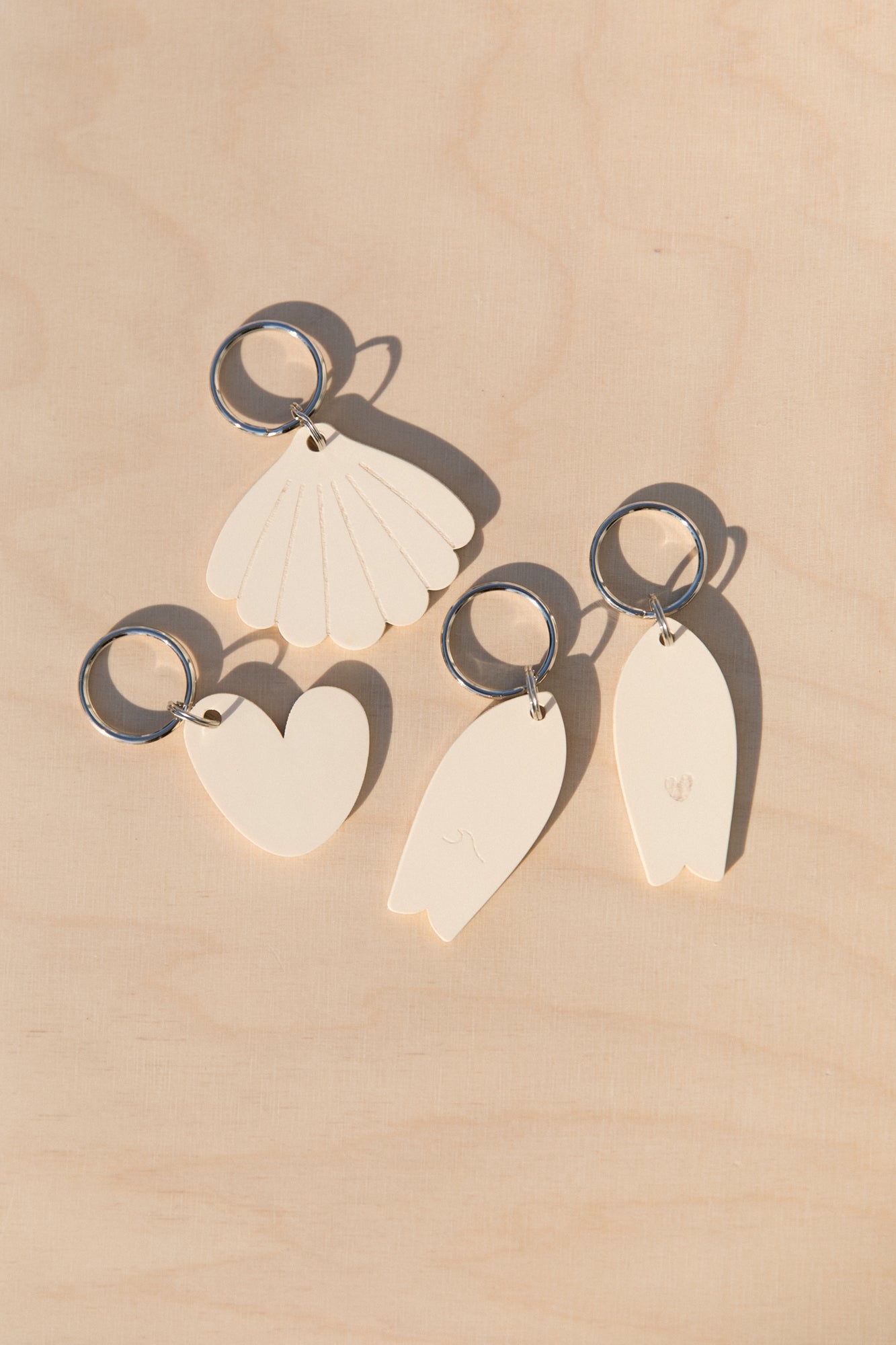 Bioplastic Heart Keychain