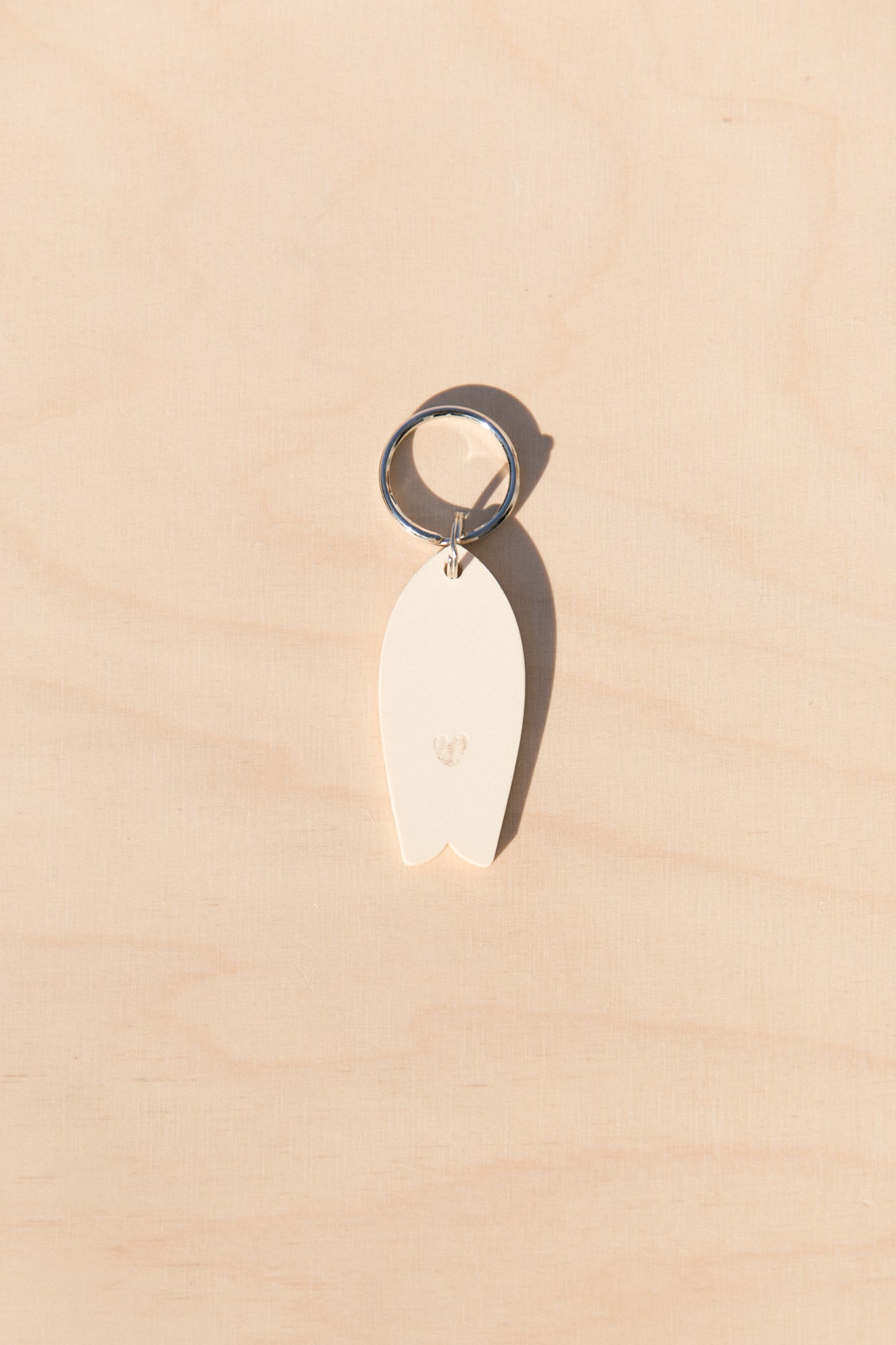 Bioplastic Heart Pattern Surf Keychain