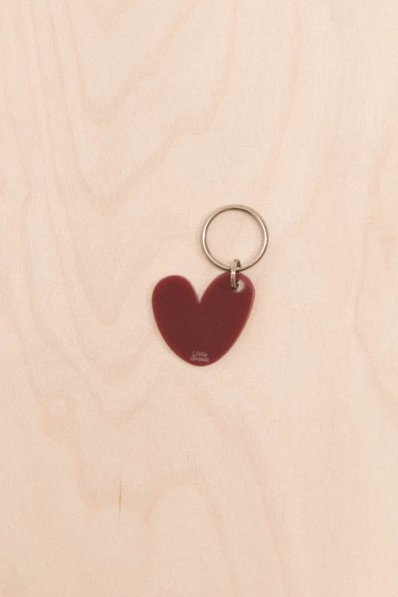 Porte-clés Coeur Tons neutres