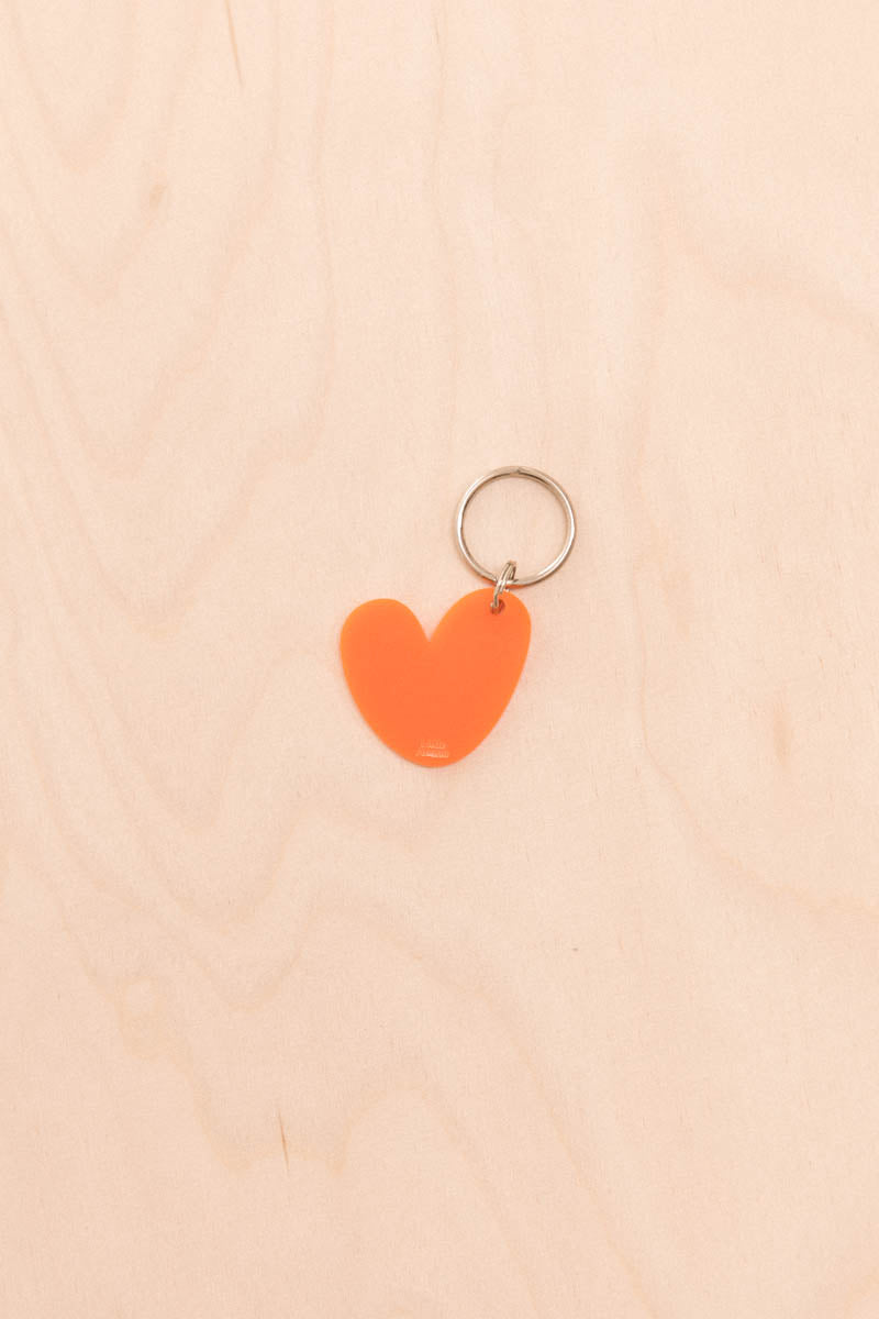 Neon Heart Keychain