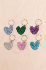 Porte-clés Coeur Paillettes