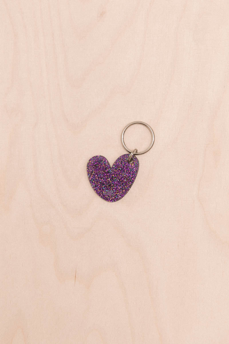 Porte-clés Coeur Paillettes