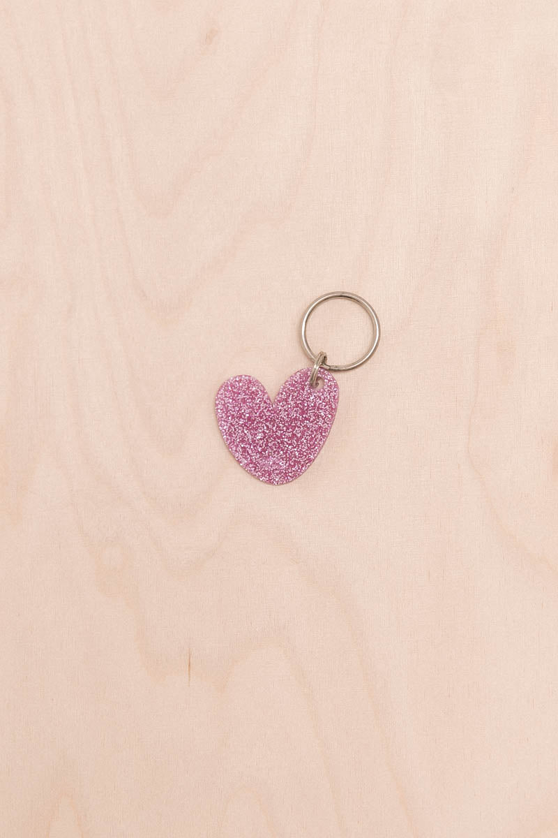 Porte-clés Coeur Paillettes