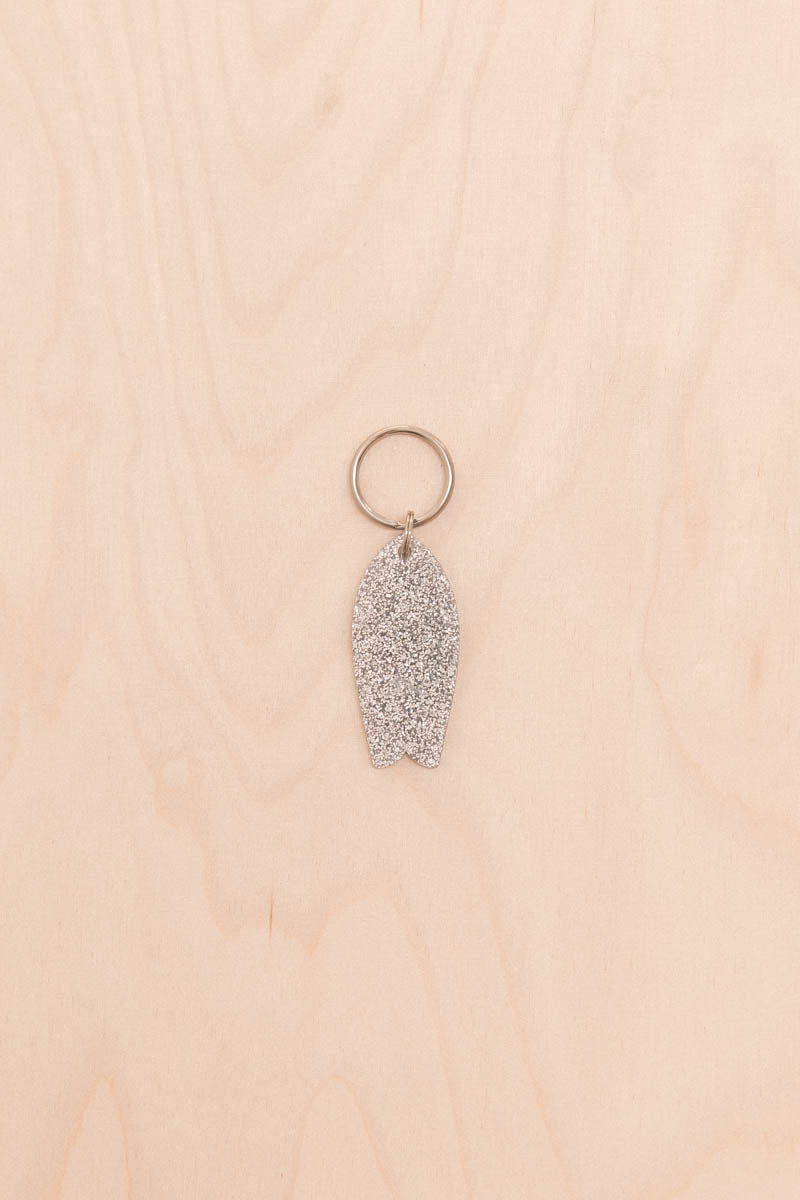 Porte-clés Surf motif vague Paillettes