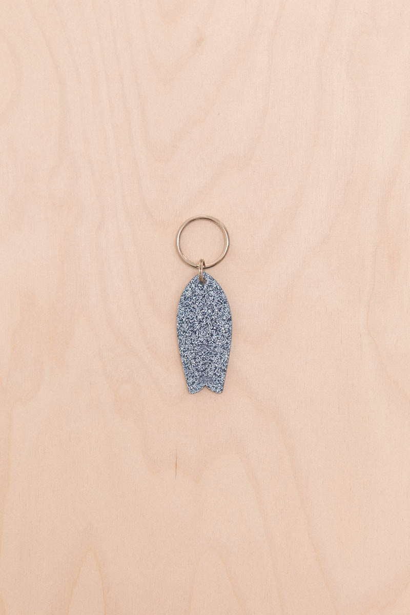 Porte-clés Surf motif vague Paillettes