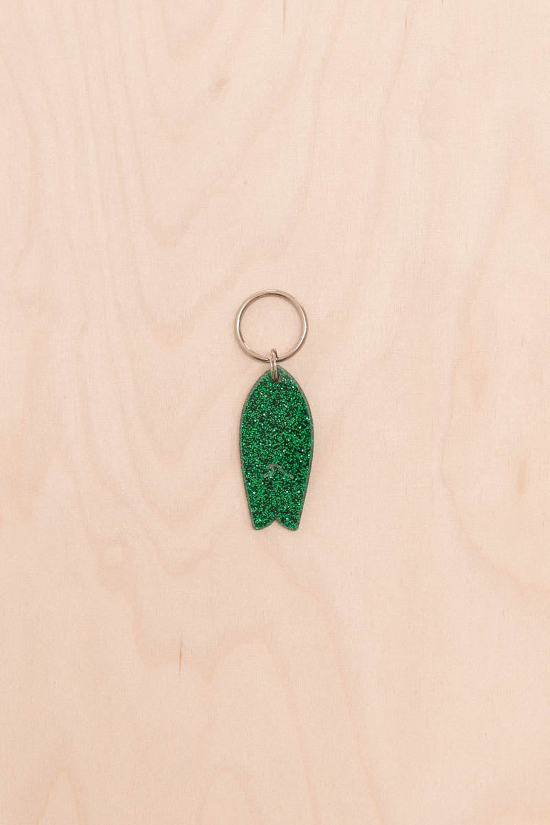 Porte-clés Surf motif vague Paillettes