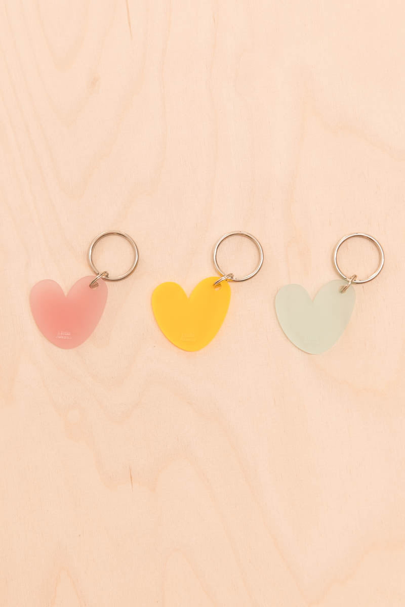 Translucent Heart Keychain