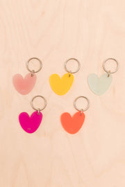 Translucent Heart Keychain