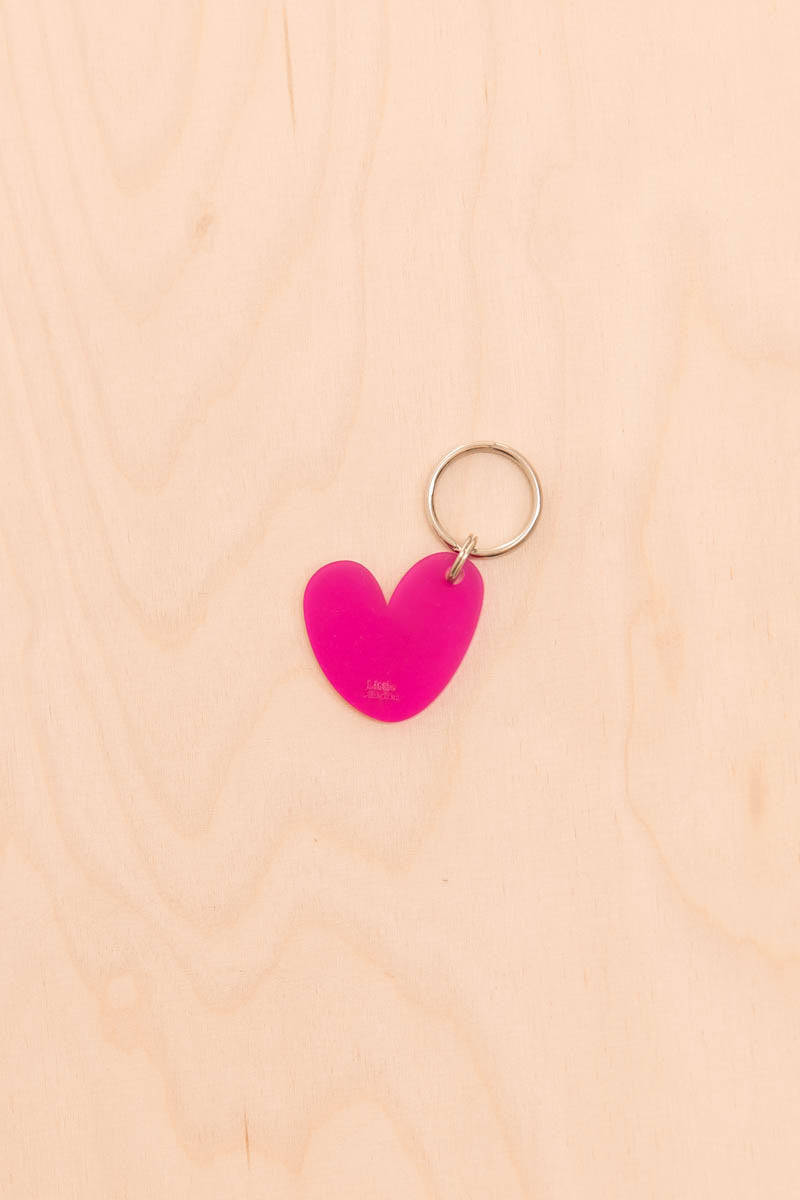 Translucent Heart Keychain