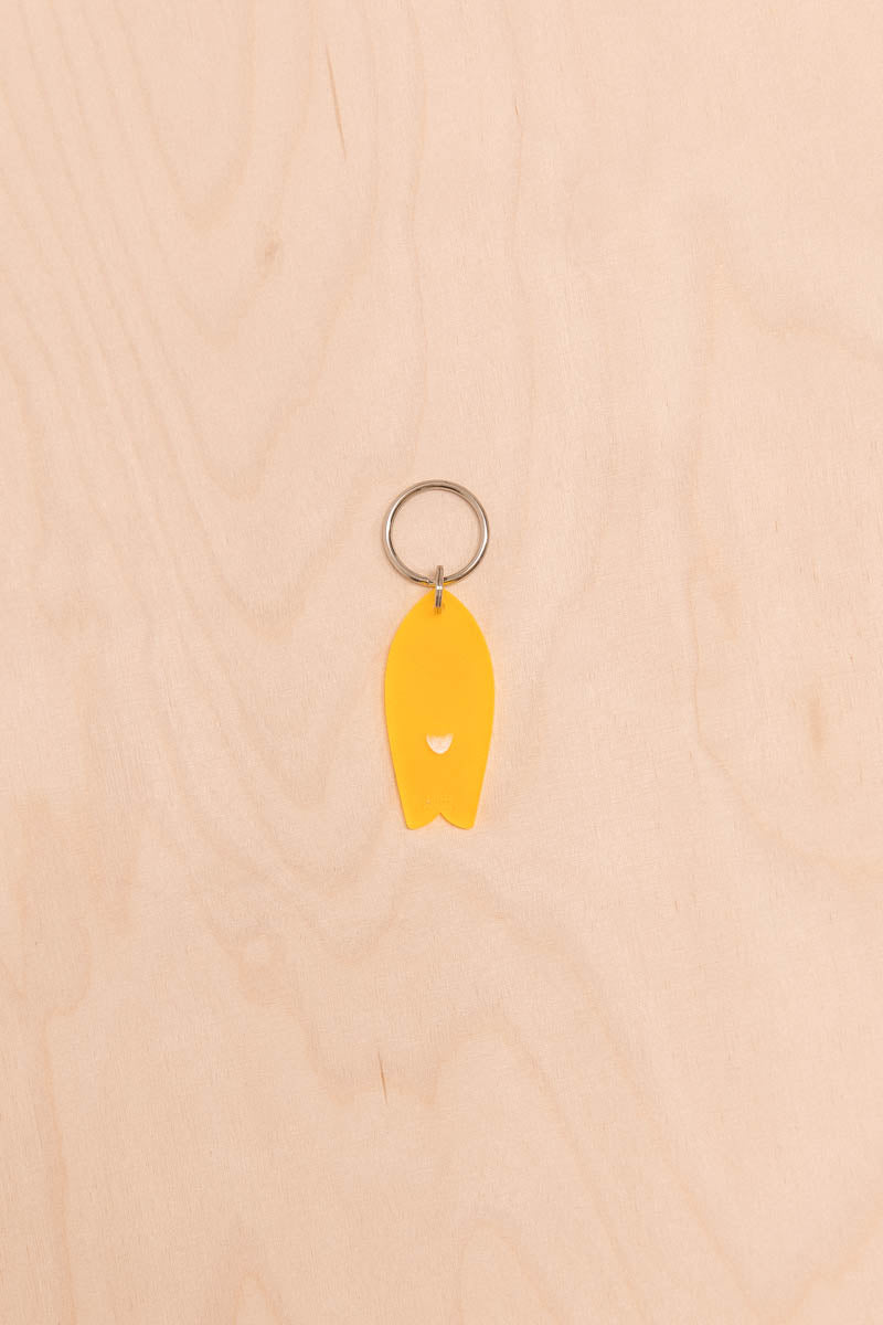 Translucent Heart Pattern Surf Keychain