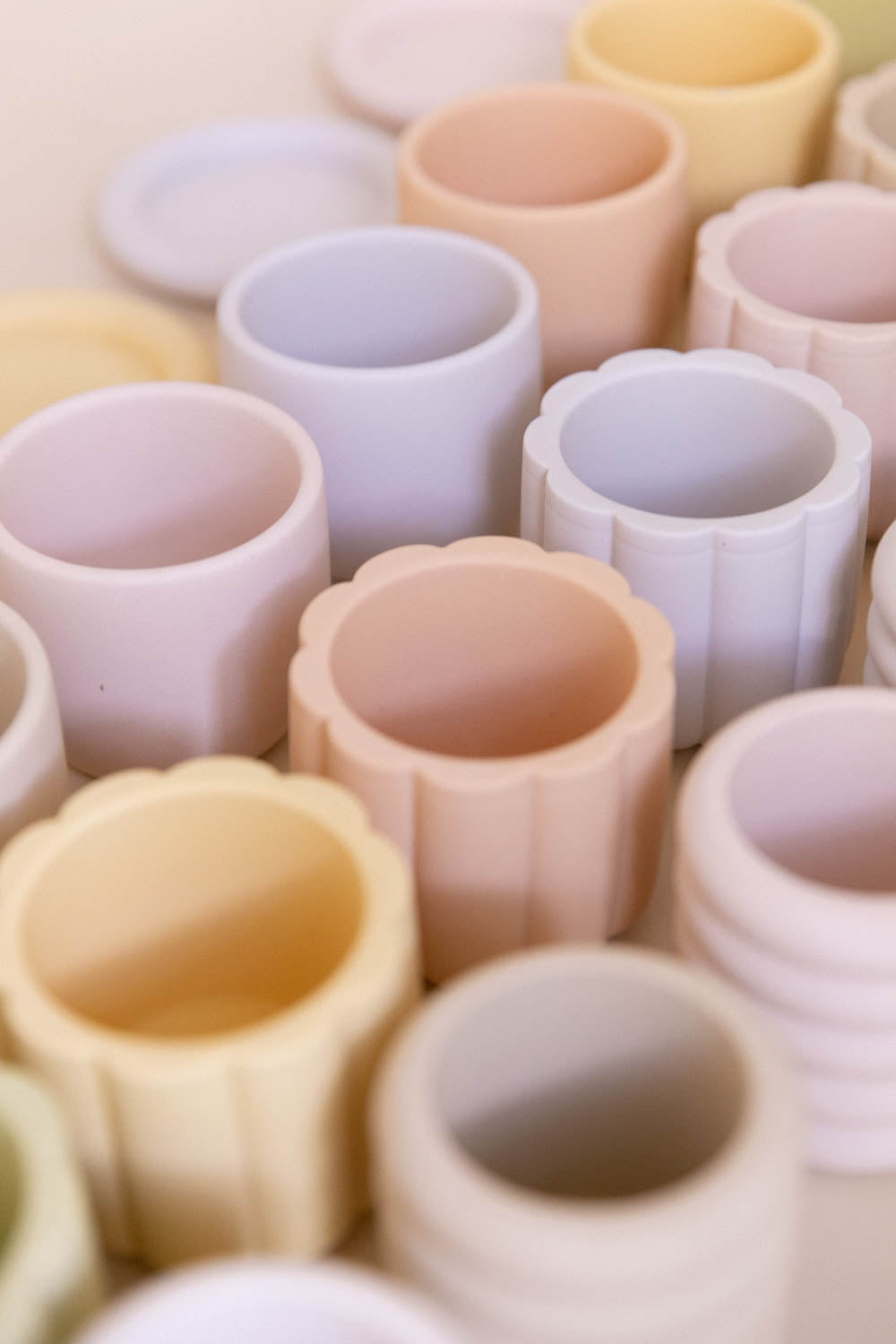 Jesmonite pot organic shape FLOWER