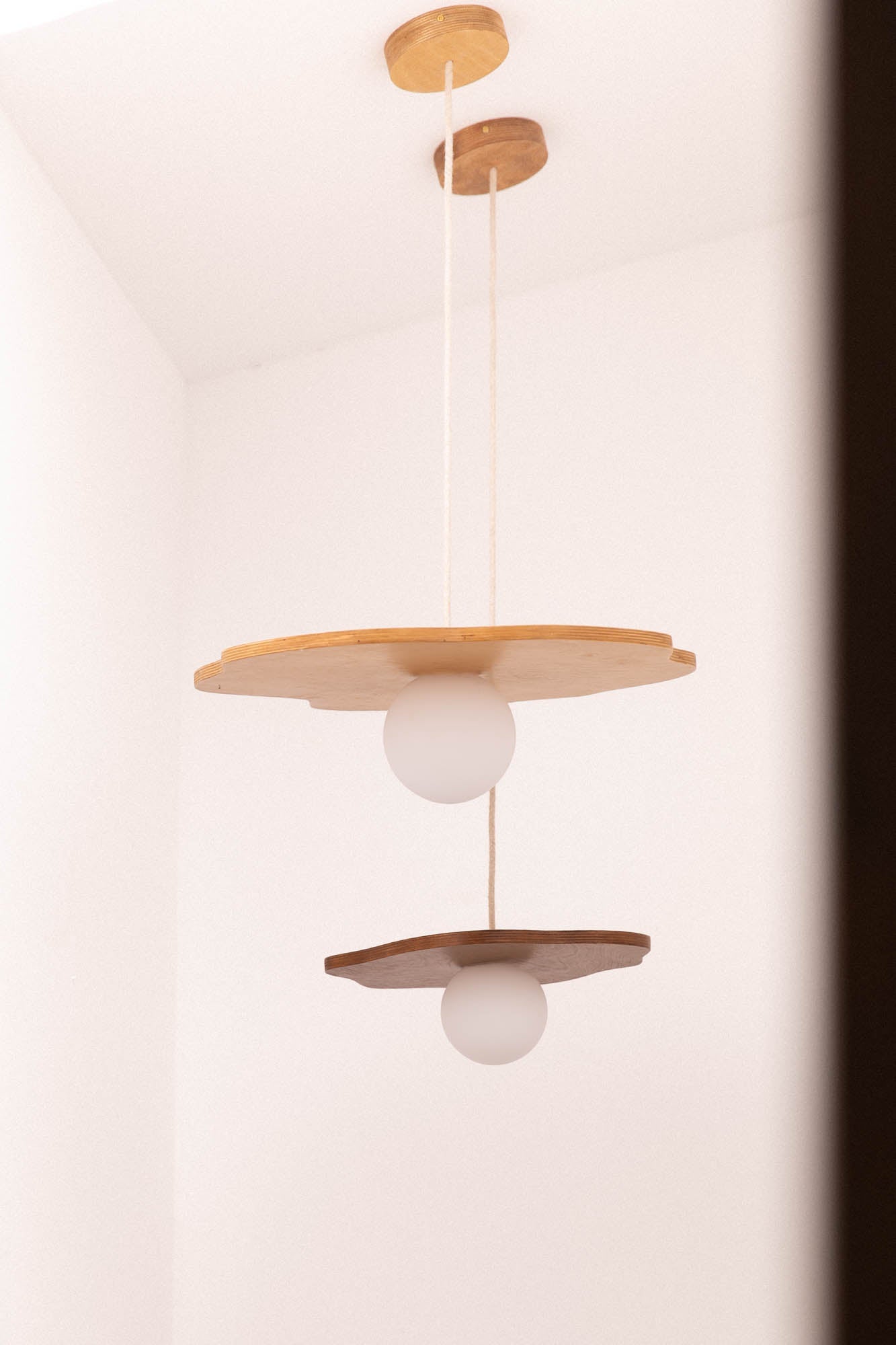 Petite suspension NENUPHAR naturelle