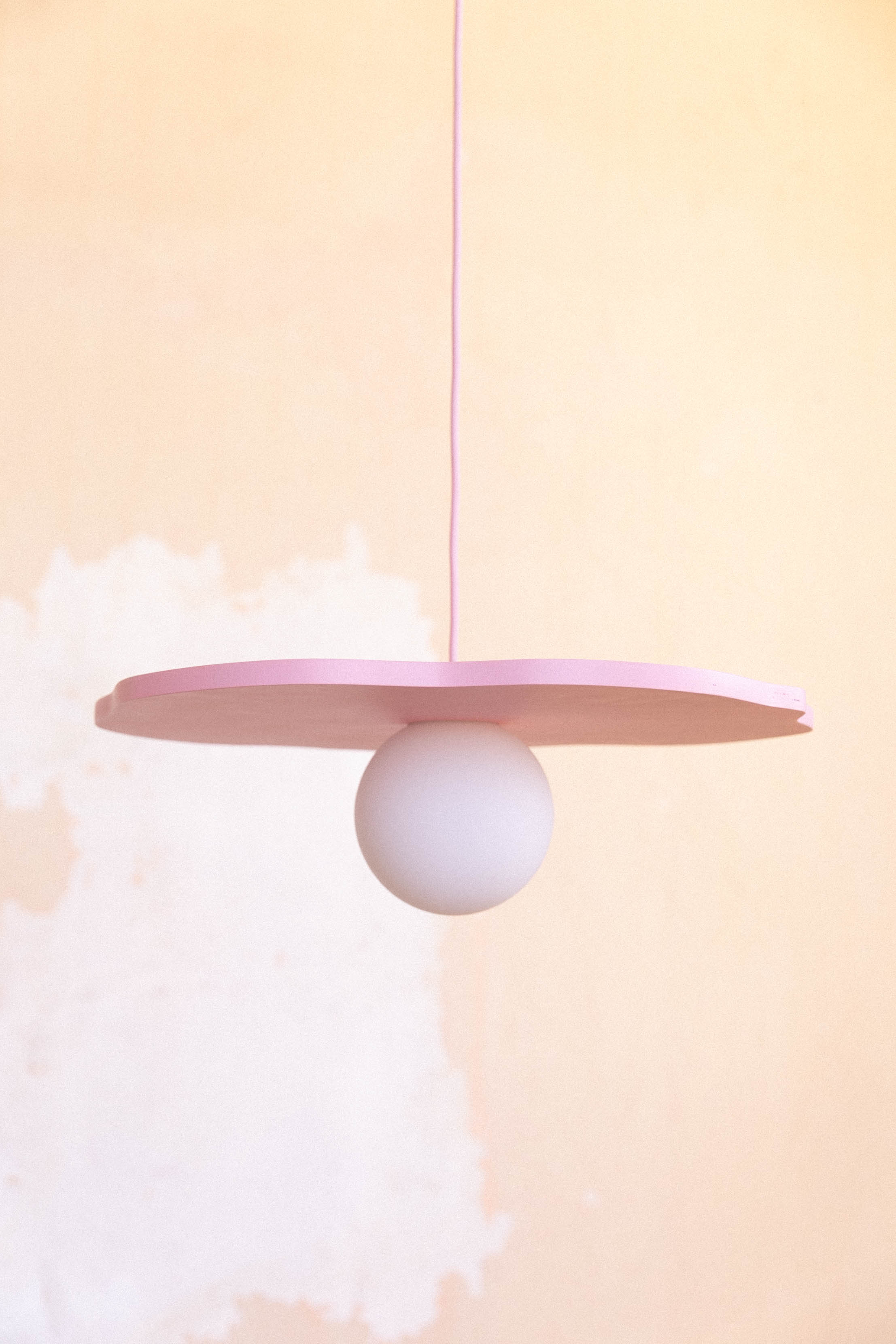 Suspension NENUPHAR rose imparfaite