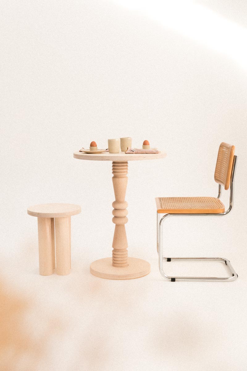 Table Bistrot TOTEM naturelle