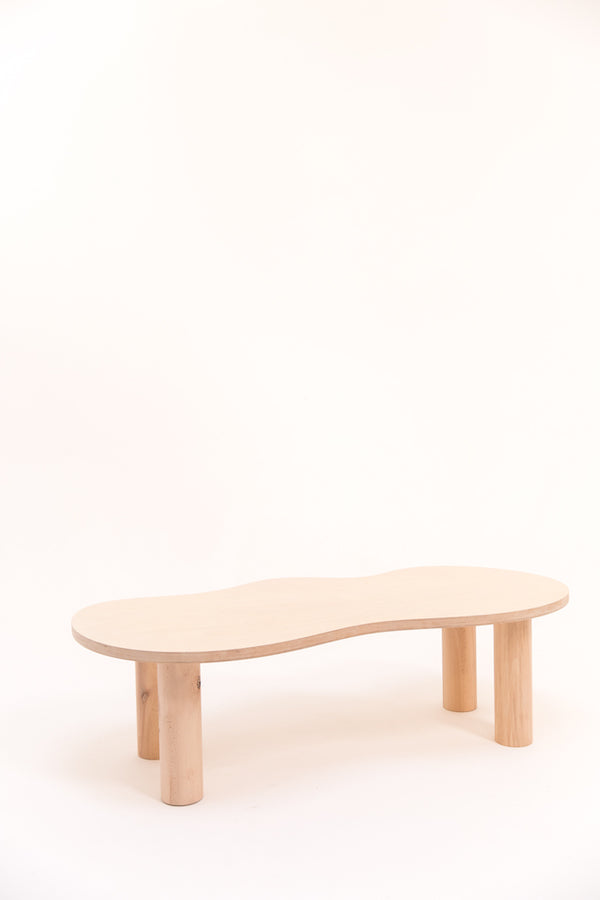 Grande table basse HARICOT naturelle