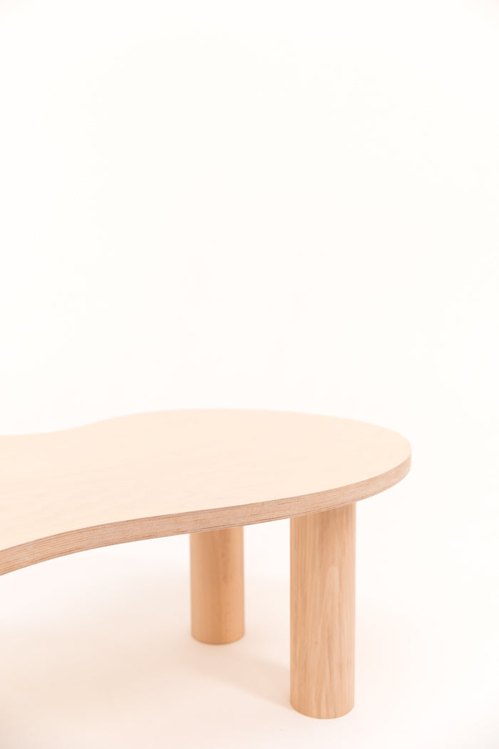 Grande table basse HARICOT naturelle