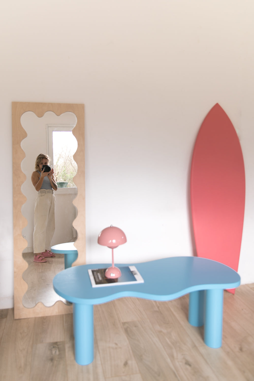 Table basse HARICOT colorée