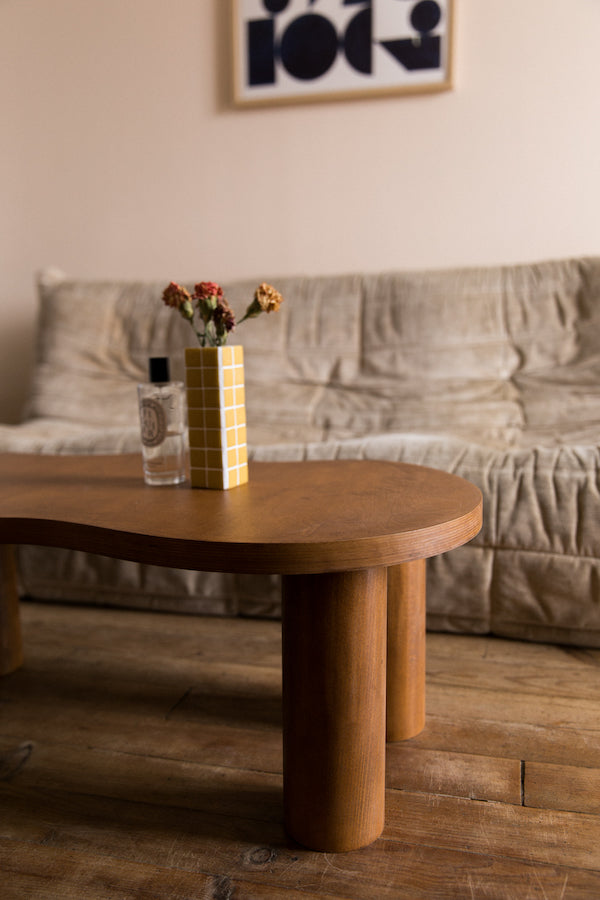 Table basse HARICOT naturelle