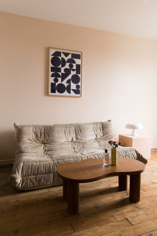 Petite table basse HARICOT naturelle