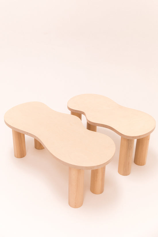 Petite table basse HARICOT naturelle