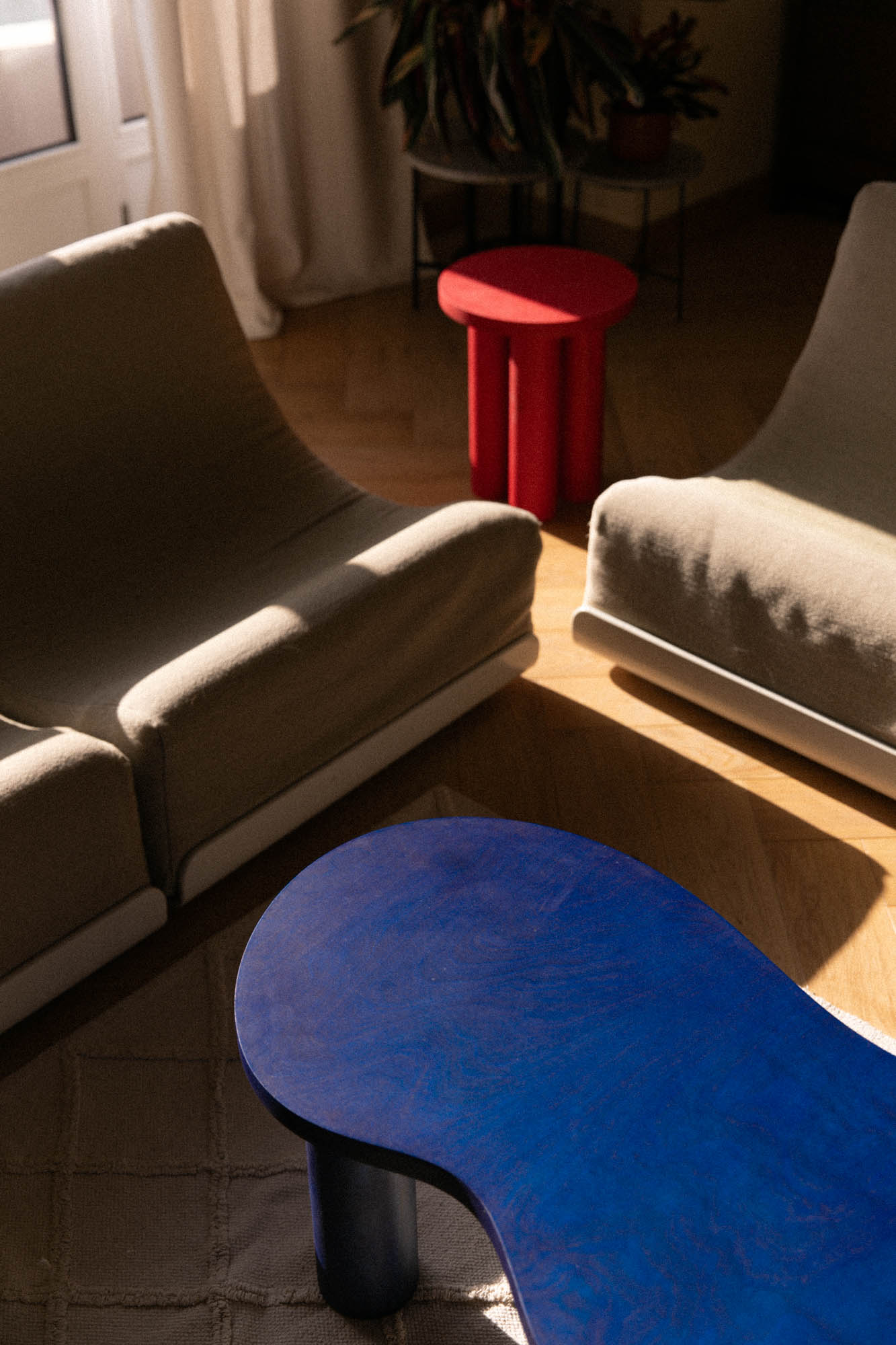 Table basse HARICOT colorée