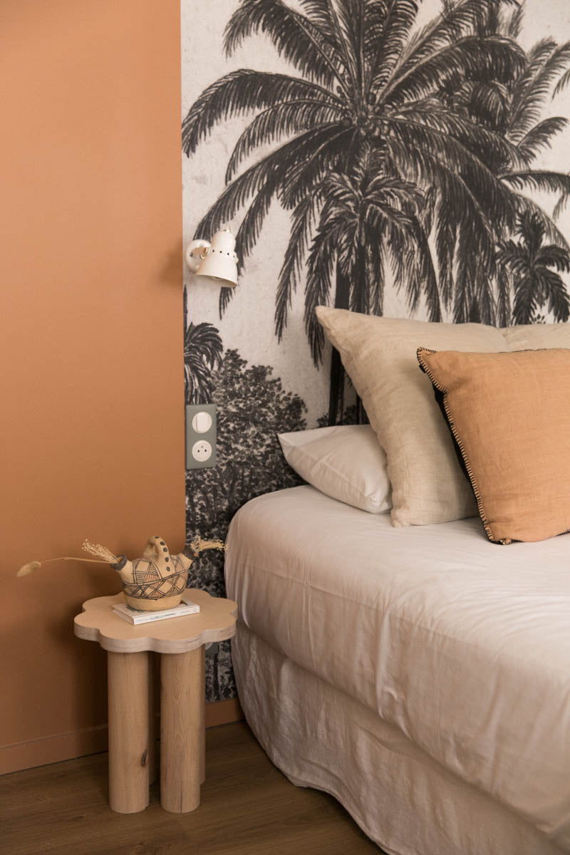 Table d'appoint FLEUR naturelle