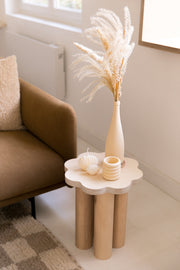 Table d'appoint FLEUR naturelle