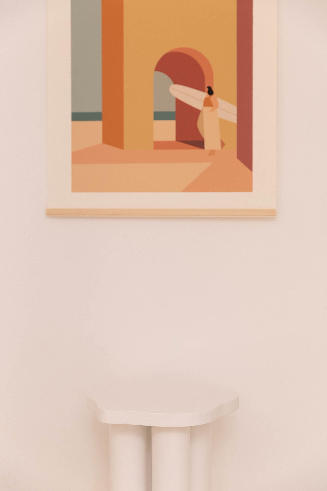 Table d'appoint NENUPHAR colorée