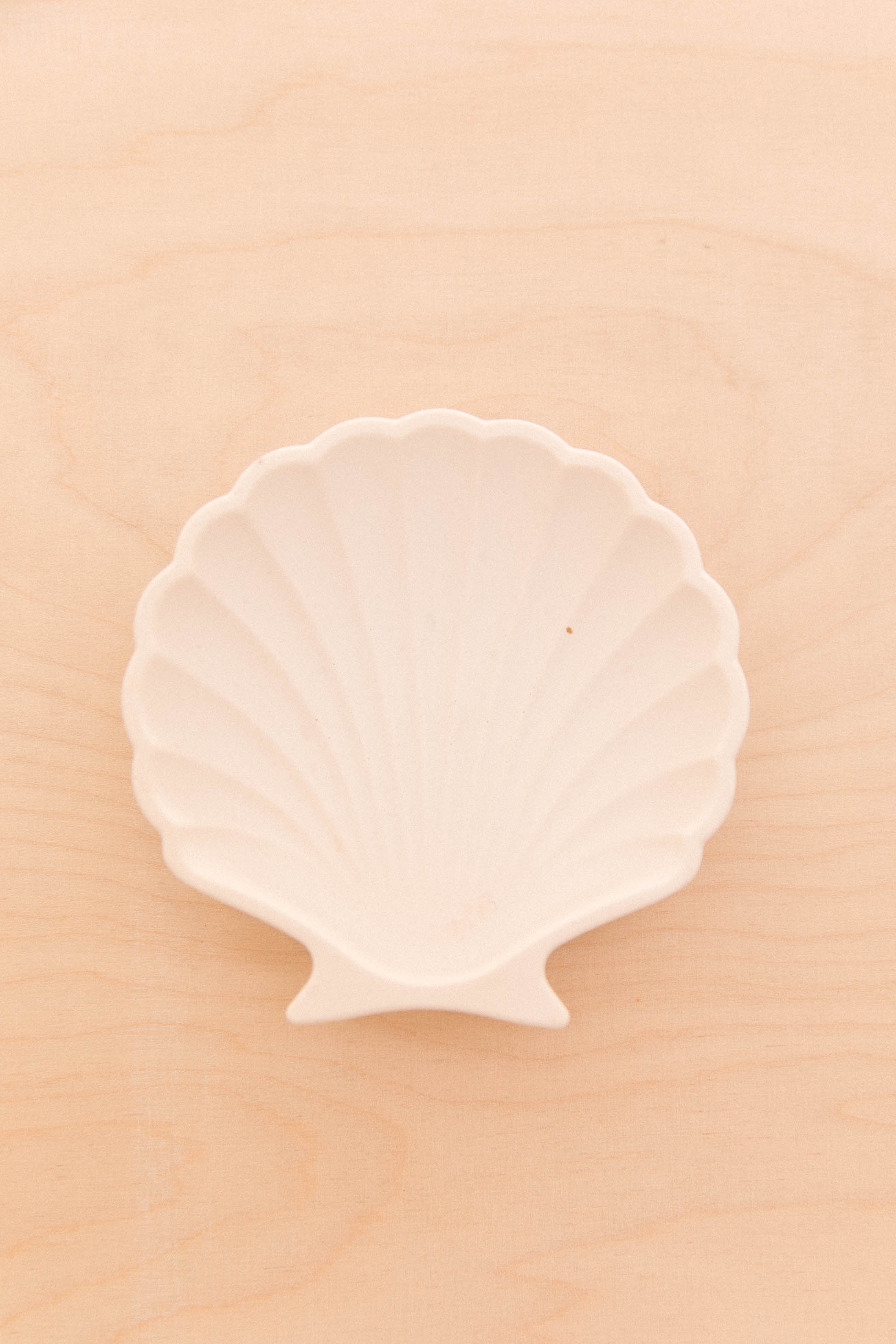 Porte savon ou vide poche en jesmonite forme coquillage imparfait