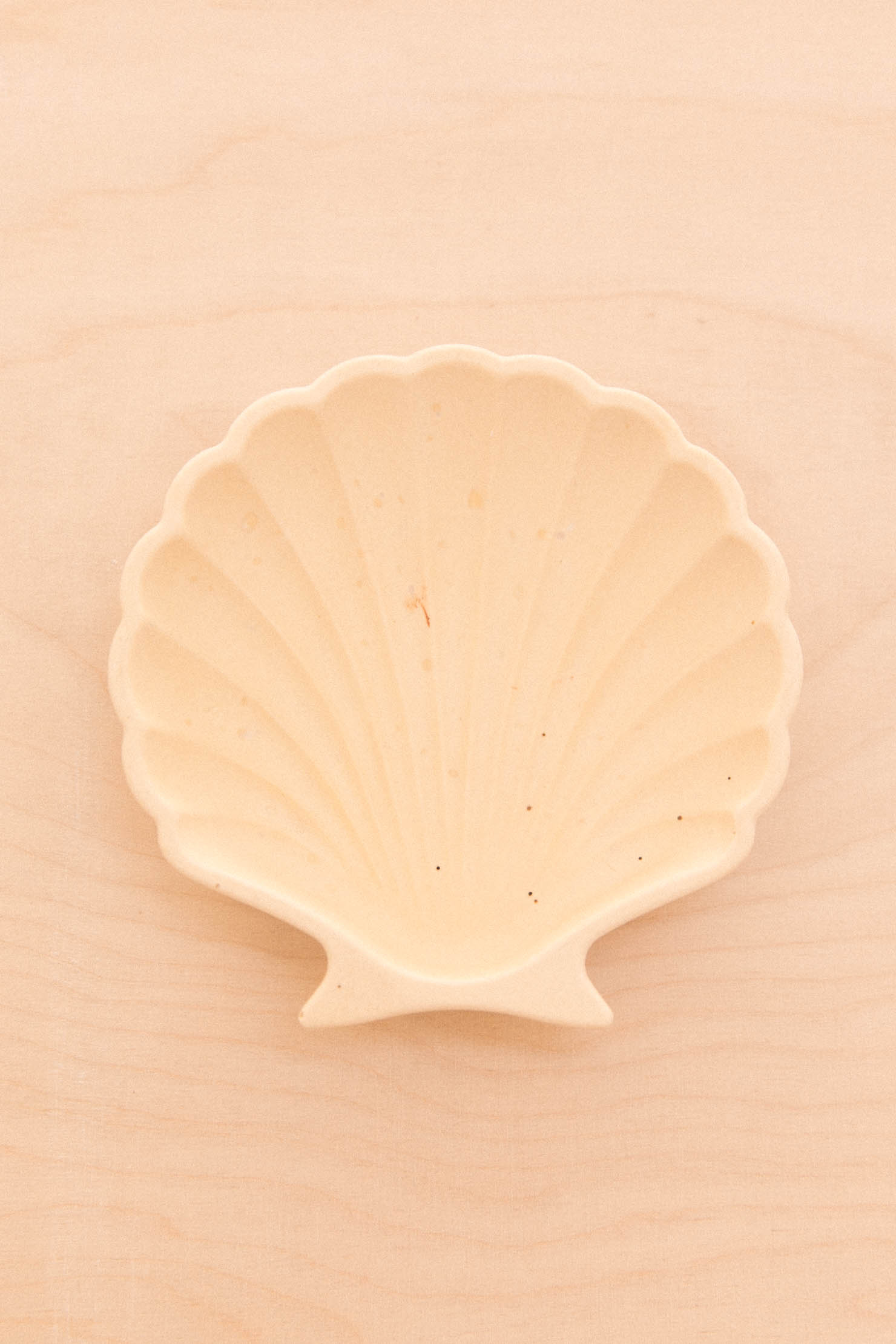 Porte savon ou vide poche en jesmonite forme coquillage imparfait