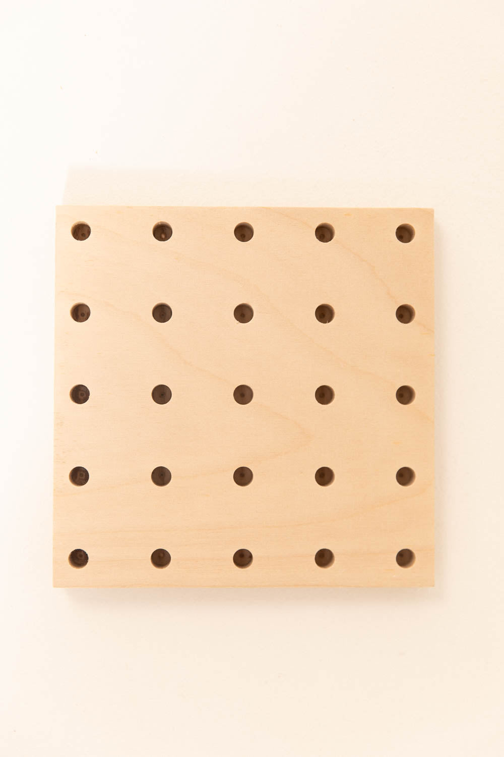 Small imperfect square pegboard