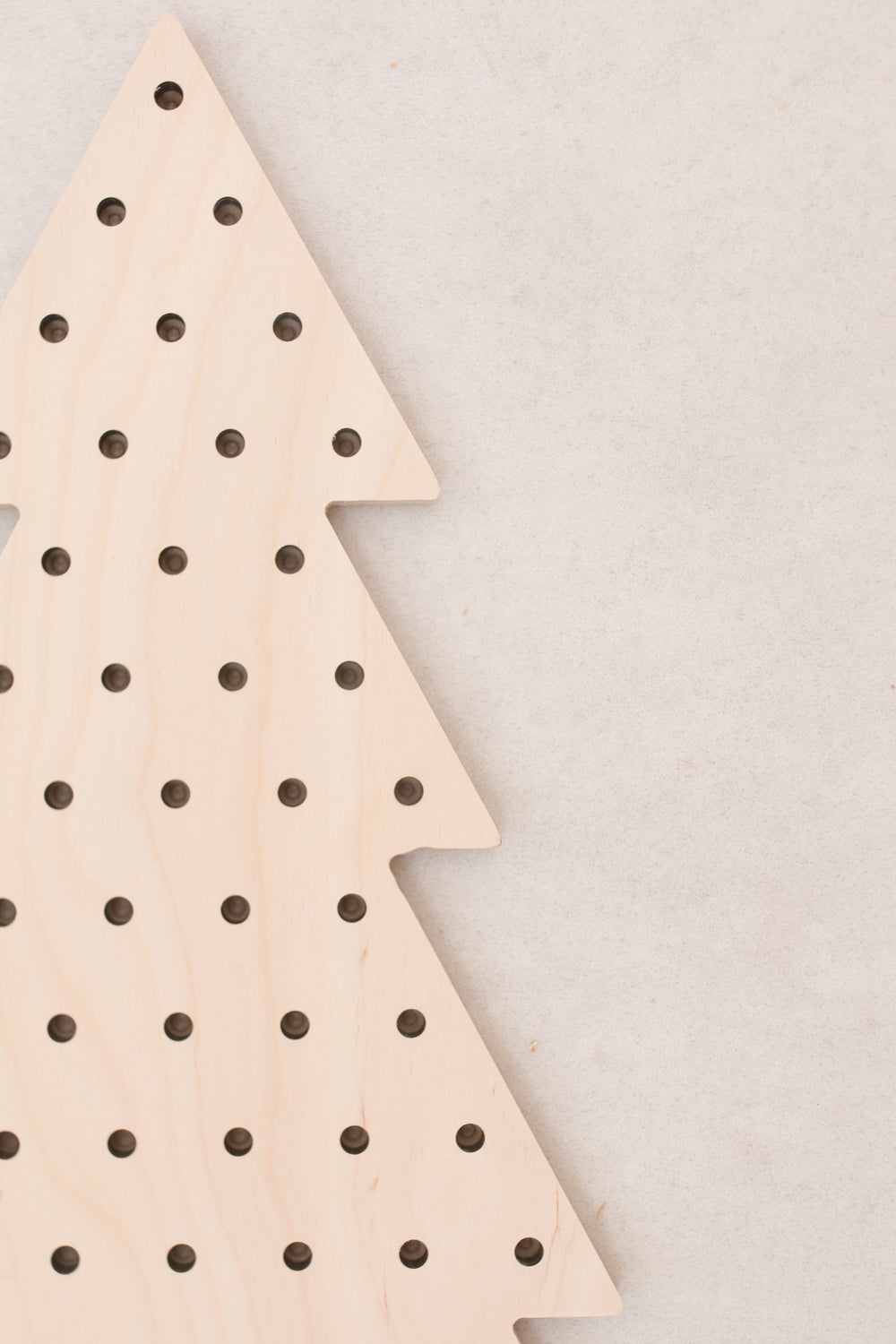 Imperfect fir pegboard