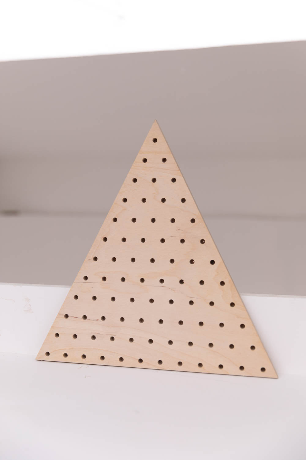 Large imperfect triangle pegboard