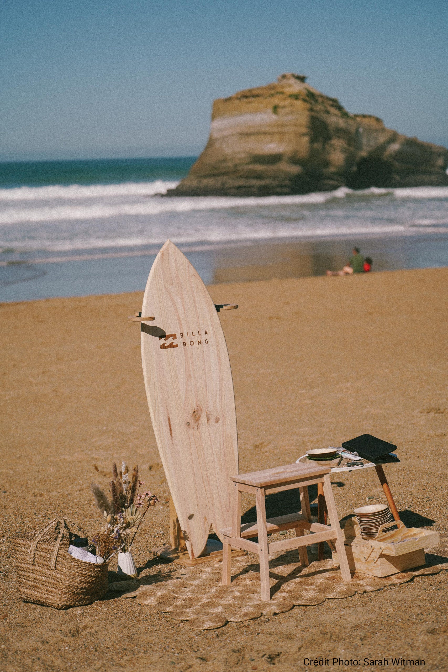 Planche de surf de décoration en bois naturel